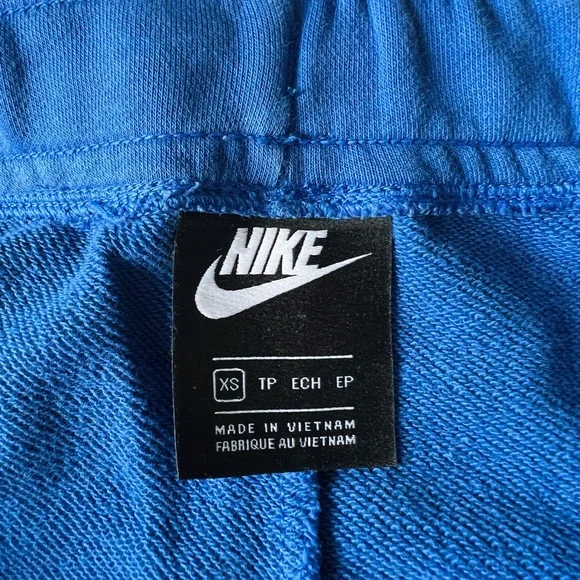 Nike Blue Soft Sweat Tie Shorts | Never Worn | Size XS - Picture 3 of 5